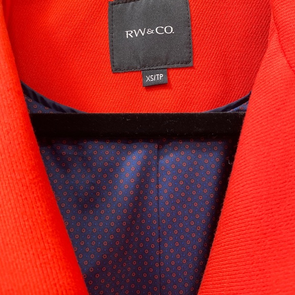 RW&CO. WOMENS RED JACKET SIZE XS - Picture 2 of 3